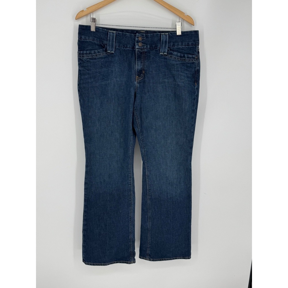 Gap Jeans Women's Size 14 Regular Curvy Flared Bootcut Jeans Blue Denim B8